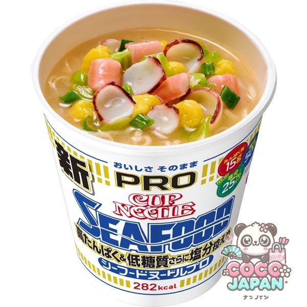 닛신 식품 컵 누들 PRO 높은 단백질 저 탄수화물 염분 겸손 해산물 78g