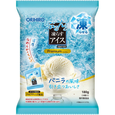 오리히로 ORIHIRO 곤약젤리 얼어붙는 아이스 프리미엄 카페 바닐라 20g×10개입