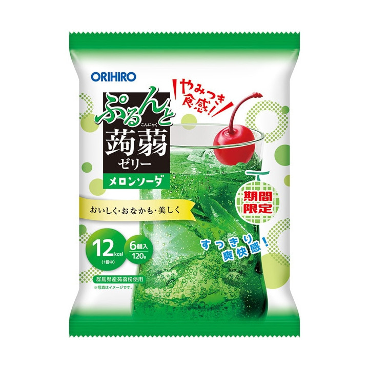 오리히로 ORIHIRO 곤약젤리 蒟蒻 멜론 소다 20g×6개입